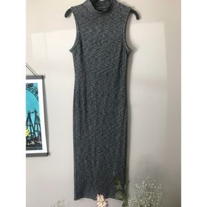 Sleeveless High Neck Bodycon Dress